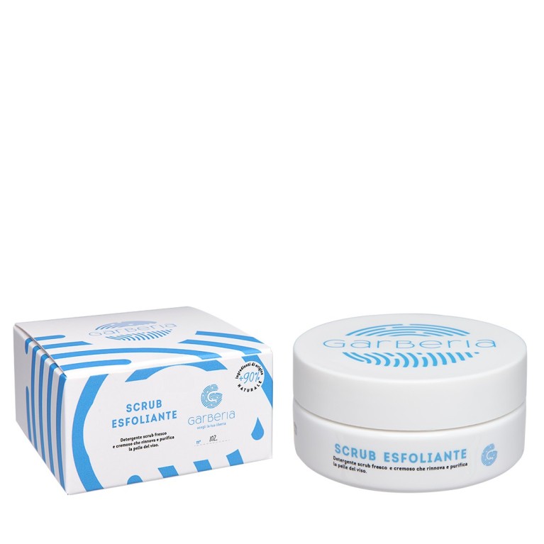Scrub esfoliante detergente fresco e cremoso che rinnova e purifica la pelle del viso. Scrub esfoliante detergente fresco e cremoso che rinnova e purifica la pelle del viso.