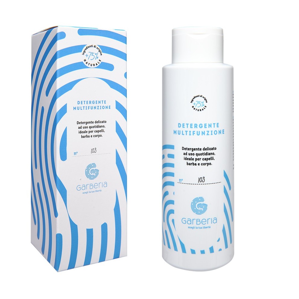 Detergente multifunzione delicato ad uso quotidiano, ideale per capelli barba e corpo