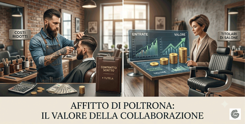 Affitto poltrona barbiere